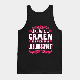 Gaming Zocken e Sport Mädchen video spiele Tank Top